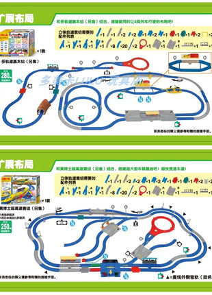 TAKARA TOMY Set di binari stereo per treno elettrico 613718 I giocattoli per ragazzi possono essere costruiti più di 20 tipi, giocattoli per ragazzi, regali per bambini - riparo82