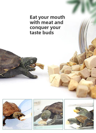 GEN CLIMB Freeze-Dried Shrimp Turtle Food - High Protein Aquatic Turtle Diet for Red-Eared Slider, Snapping Turtle&Pond Turtles - Riparo82