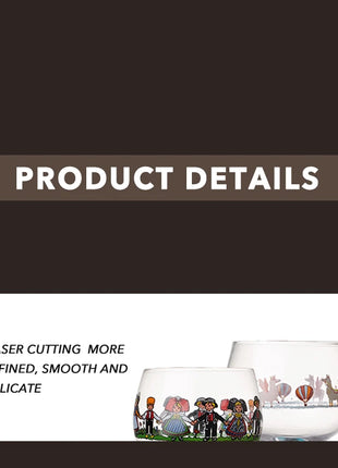 Calice per piccole persone in stile Alsace Bicchieri da vino Decorazioni per la casa Bicchiere da vino adatto per compleanni, Natale e regali di nozze 6 (fl.oz) - riparo82