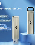 HP SSD Solid State Flash Drive USB 3.2 ad alta velocità, 500MB/s, involucro metallico