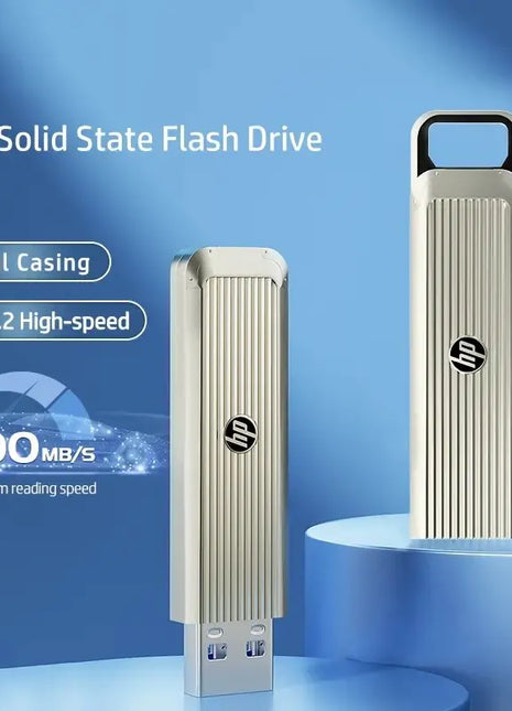 HP SSD Solid State Flash Drive USB 3.2 ad alta velocità, 500MB/s, involucro metallico