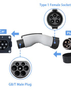 WUFEN BYD Auto Exclusive Edition Adapter Type1 to GBT Adapter EV Charging J1772 to GBT Anti-theft Adaptor Electric Car  Charger - Riparo82