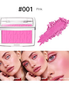 Matte Natural Cheek Tint Blush Palette Face Contouring Face Blusher Single Waterproof Matte Peach Rouge Contour Shadow Palette M - Riparo82