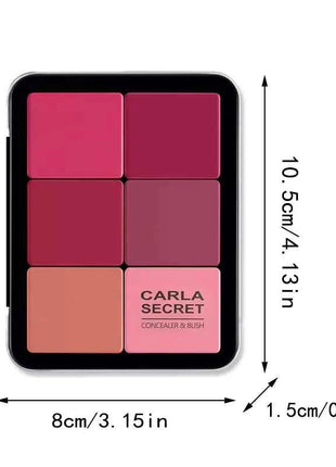 12-color concealer and blush palette Matte and highlight contour makeup rouge palette