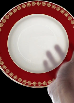 Set di stoviglie in porcellana di cervo nordico Ins per la casa, hotel, bistecche, piatti da dessert, tazze, decorazione per la disposizione degli alimenti occidentali, regalo di Natale - riparo82