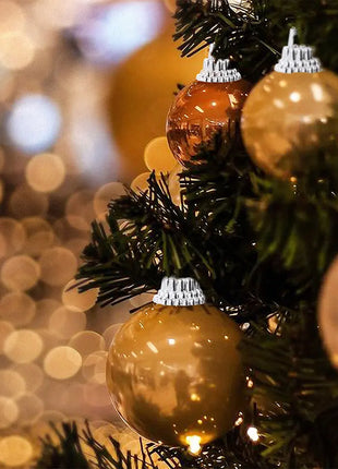 Set di tappi per palline di Natale rotondi da 100 pezzi Set di cappelli decorativi natalizi in argento/oro di ricambio per decorazioni fai da te per l'albero di Natale - riparo82