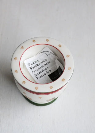 Tesoro tedesco Porcellana dura Giocattolo natalizio Joy Piatto piano multi-angolo Tazza di Natale Piattino Ciotola Candeliere - riparo82