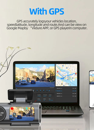 Dash Cam 4K UHD Recording Car Camera DVR Night Vision Video Recorder Built-In Wi-Fi Support GPS 24H Parking - Riparo82