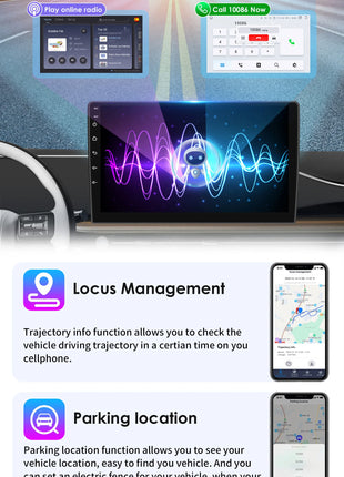 10.33'' Wireless Carplay Android 13 Universal Car Radio Support 4G WIFI DSP BT 1 Din Car Multimedia GPS Intelligent Autoradio - Riparo82