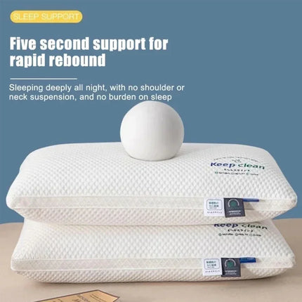 Neck Pillow Help Sleep And Protect The Neck Cervical Orthopedic Household Soybean Fiber SPA Massage Pillow For Sleeping New