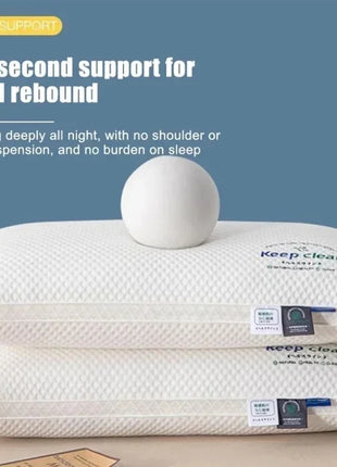 Neck Pillow Help Sleep And Protect The Neck Cervical Orthopedic Household Soybean Fiber SPA Massage Pillow For Sleeping New - Riparo82