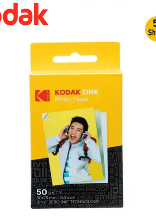 20-100 fogli per carta fotografica Kodak 2"x3 Premium Zink compatibile con Kodak Smile, Kodak Step, carta PRINTOMATICA