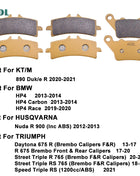 Pastiglie freno anteriori posteriori moto per TRIUMPH 675R 13-17 R 675 Brembo 17-20 Street Triple R 765 18-22 Per KT/M 890 Duk/e Per BMW