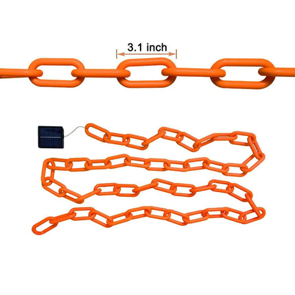 2/3M Halloween Plastic Chain Lights Props Chains with 8 Lighting Modes String Lights for Skeleton Dog Spooky Outdoor Decorations