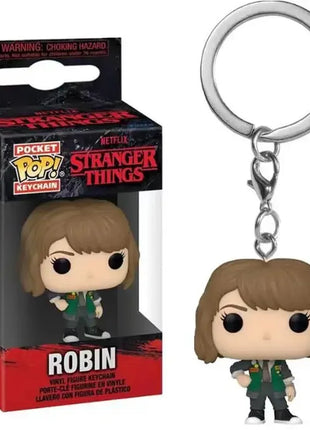 Funko Pop Pocket Pop Portachiavi Stranger Things Undici Robin Barb Steve Dustin Portachiavi Catena Modello Giocattolo Adulti Bambini Regalo Giocattoli
