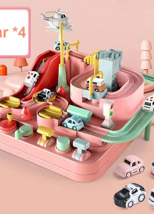 Modello di vagone da corsa Spazio Animali aerospazziali Giocattoli educativi Bambini Treno Pista Avventura Cervello Gioco interattivo meccanico - riparo82