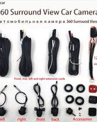3D 360 Camera for Android Car Radio 4 Cameras Rear/Front/Left/Right Built-in 360APP Model Car 360°view Bird's Eye View System - Riparo82