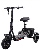 Scooter per mobilità a 3 ruote per adulti Scooter elettrico con manubrio a cestino Piccolo triciclo elettrico pieghevole per pendolari per anziani - riparo82