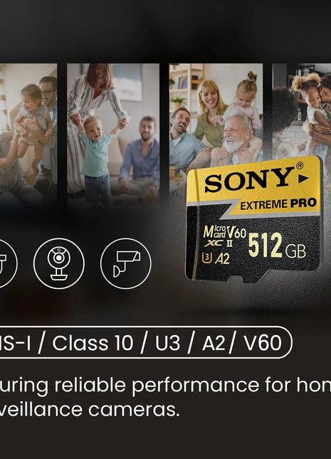 SONY Extreme PRO 1TB Scheda di memoria TF 64GB U3 V60 Schede flash TF ad alta velocità per telefono Drone Fotocamera 512GB 128GB 256GB Scheda Micro SD