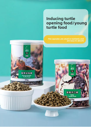 YUR KWAI Turtle Food - Pellets for Baby&Adult Turtles-High Protein,Easy Digest for Red-Eared Slider,Grass Turtle,Mud/Musk Turtle - Riparo82