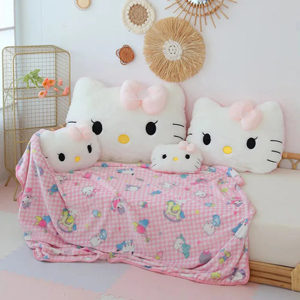 Cute Hello Kitty Pillow For Sleeping Girls Big Headboard Cushion Bed Cushion Dormitory Student Backrest Cushion Practical Gift