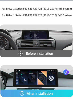 12.3"Wireless Carplay Android 14 Car Radio For BMW 1 Series F20 F21 2Series F23 2013-2016 NBT EVO Multimedia Player Stereo Audio - Riparo82