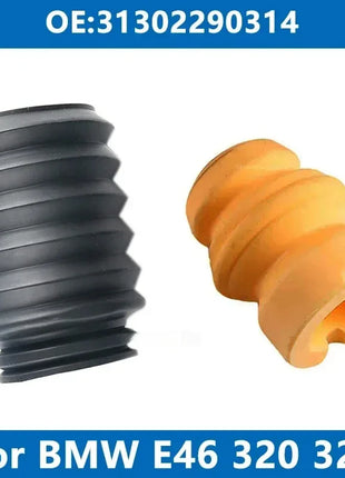 2 pezzi tampone in gomma sospensione anteriore posteriore ammortizzatore bump stop 31302290314 33502290319   per BMW E46 318 320 325 330 Touring