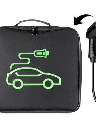 Fireproof EV Car Battery Jumper Cable Bag Electric Vehicles Rechargeable Guns Storage Organizer for Charging Cables Cords Hoses - Riparo82