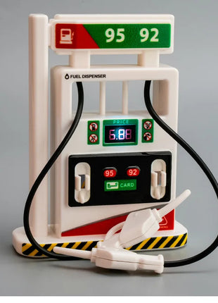 Modello di macchina per il rifornimento della luce e del suono simulato per bambini, giocattolo per l'educazione della prima infanzia, decorazione della scena dell'erogatore di carburante - riparo82