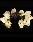 1.5M 10LED Halloween LED Light String Horror Eyeballs Pumpkin Spider Bat Skull Lamp Trick Or Treat Happy Halloween Party Decor - Riparo82