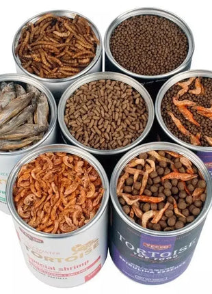 Turtle Tortoise Reptile Hamster Feed Dried Fish Shrimp Mealworm Bread Worm Aquarium  Food - Riparo82