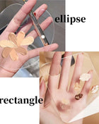 Clear Acrylic Makeup Mixing Palette Portable Multifunction Cosmetic Foundation Art Blending Palette for Eyeshadow Lipstick Nail - Riparo82