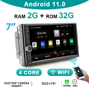 2 din Android 14 10.1 inch Universal Car Radio Stereo Rotate Touch Screen Wireless Carplay android auto GPS WIFI 4GLTE autoradio - Riparo82