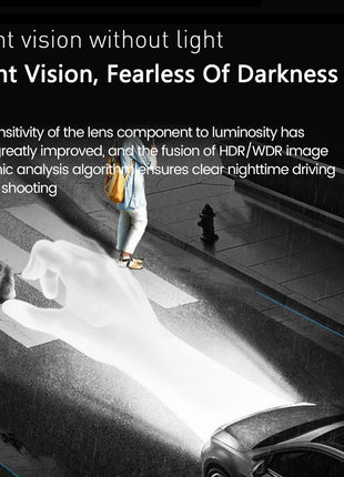 New Double Recording HD Dash Cam Visual angle 130° Super HD 1080P+720P support AR/ADAS driving assistance/fixed electronic dog - Riparo82