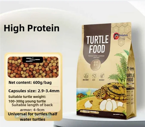 PORPOISE Turtle Feed High Protein Multi Vitamin Added Insect Formula - Riparo82