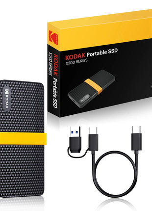 NUOVO Kodak X200 SSD portatile 1TB USB 3.1 Tipo C Disco rigido esterno 512GB 256GB Unità a stato solido per laptop MacBook PC