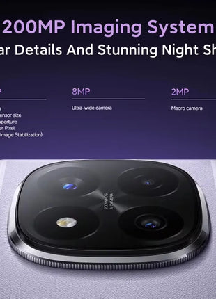 Global Version Xiaomi Redmi Note 14 Pro Plus 5G Smartphone 200MP AI Camera Snapdragon 7s Gen 3 NFC 120W 5110mAh Battery - Riparo82