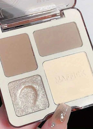 Oil control matte makeup four color palette waterproof contouring palette for students at a low price