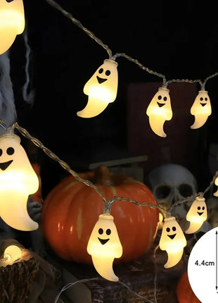 1pc Halloween String Lights Battery Powered Halloween Indoor Outdoor Lighting For Home Bedroom Birthday Party Theme Party - Riparo82