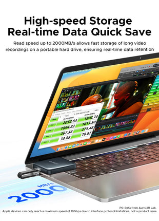 ORICO SSD esterno magnetico da 1 TB, registrazione e negozio HDR 4K ProRes, trasmissione e archiviazione stabili da 2000 MB/s, stato solido portatile