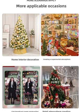 Albero di Natale Ins con floccaggio della neve Albero di Natale pieghevole premium Vacanza Estetica Decorazioni natalizie Albero di neve artificiale densa