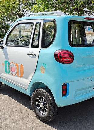 Export Eco car 4-wheel pure electric car 60v105Ah 1000w adult two-wheel drive 5-seat low-speed mini electric battery car - Riparo82