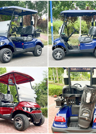 Hot Sale 2/4/6/8 Seat 48V 60V 72V Electric Golf Cart 4 Wheel Car Street Legal Off-Road Hunting Electric Golf Car - Riparo82