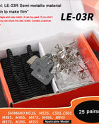 25 paia di pastiglie freno a disco per bicicletta MTB in resina/metallo/ceramica pastiglie freno idrauliche per bici da strada universali per Shimano SRAM AVID ZOOM B01S