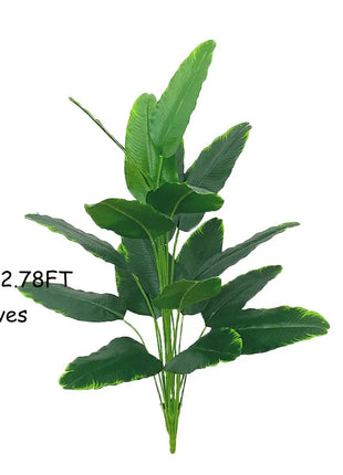120cm 24Leaves Large Tropical Banana Tree Fake Palm Plants Real Touch Strelizia Plastic Banyan Plant For Home Shop Office Decor