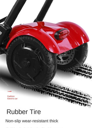 Scooter Mobilità 4 Ruote 500W Doppio Motore 36V - Pieghevole Anziani 3 Velocità - riparo82