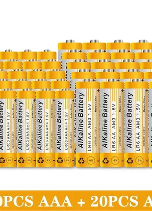 1.5V AA 9800mAh AAA 8800mAh Batteria alcalina per la luce del LED Giocattolo Mp3 Fotocamera Flash Rasoio Lettore CD Mouse senza fili Tastiera Auricolare - riparo82