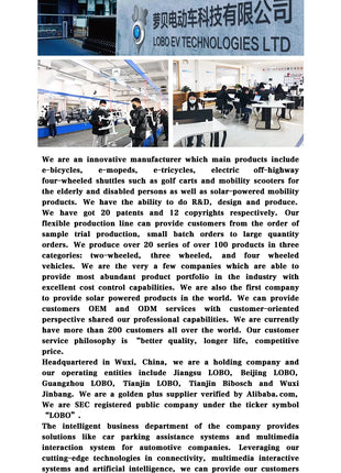 2024 High Quality Best Price 800w 15 Tube Four Wheel Electric Tricycle with Roof for Adult Golf Cart Electric with Roof - Riparo82