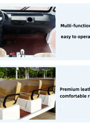 Electric Minibus City Reception Car Lithium Battery driven 7000W Adult High Power Electric Sightseeing Car Long Distance - Riparo82