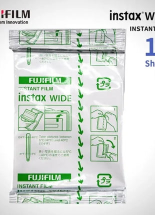 10-100 fogli Fujifilm Fuji Instax carta con bordo bianco a pellicola larga da 5 pollici per fotocamera istantanea Fuji 300/200/210/100/500AF carta fotografica